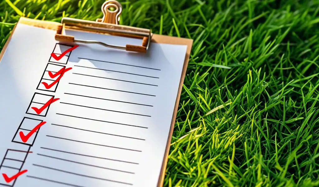 lawn checklist