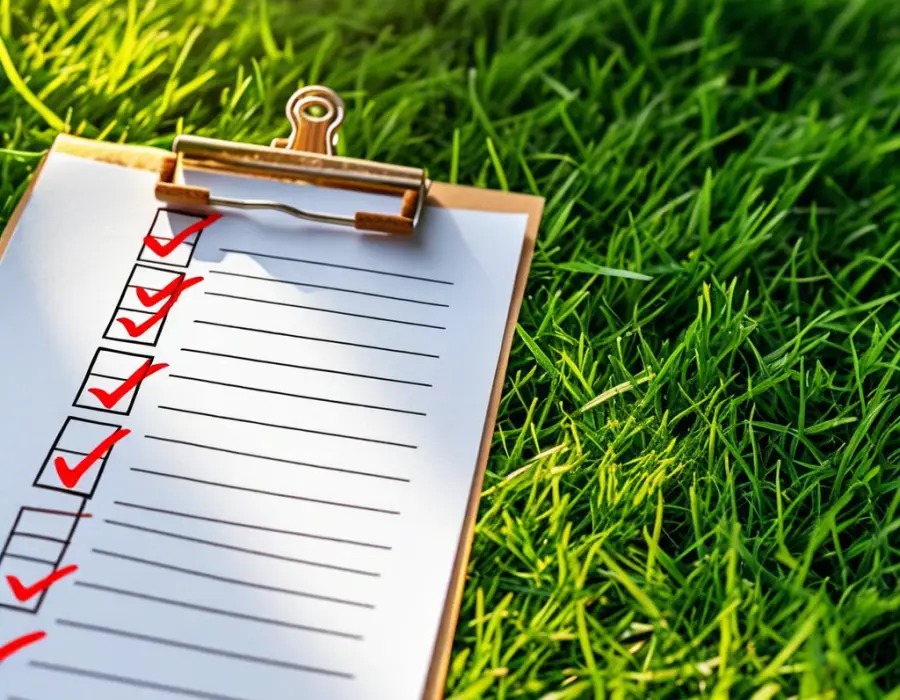 lawn checklist